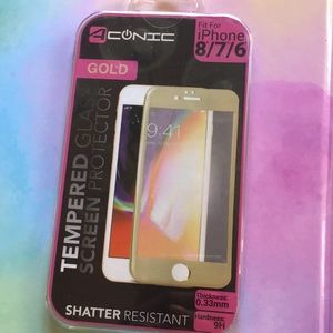 A gold Tempered Glass Screen Protector